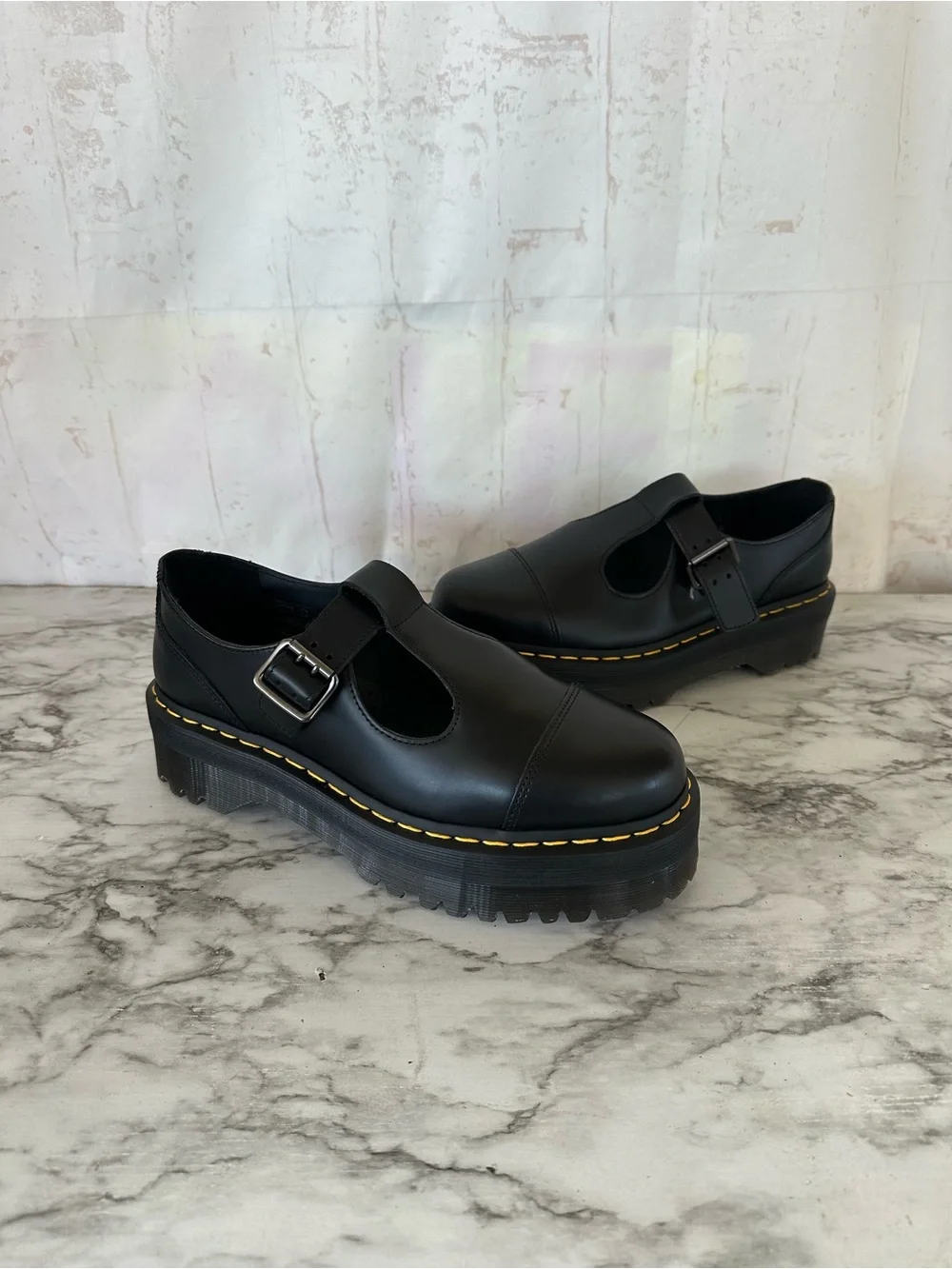 Dr. Martens Bethan Mary Jane Black Sz 10 Women Chunky Goth Y2K Leather Mary Jane